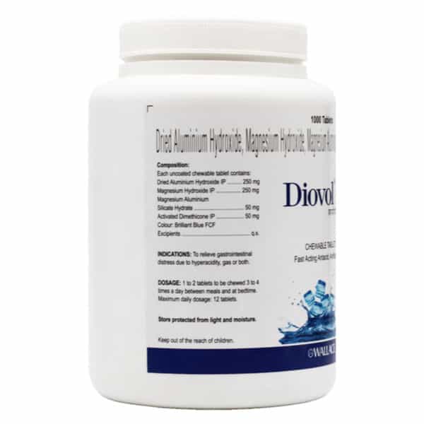 Diovol Blu Chewable Tablet 1000'S