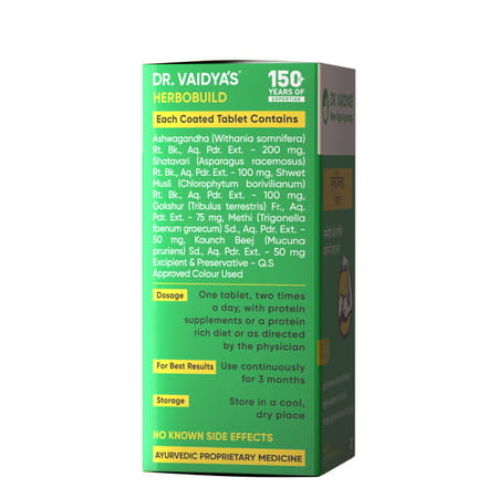Dr. Vaidya'S Herbobuild - 60 Tablets