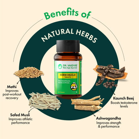 Dr. Vaidya'S Herbobuild - 60 Tablets