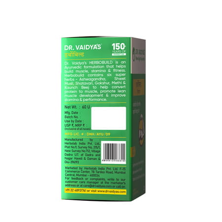 Dr. Vaidya'S Herbobuild - 60 Tablets