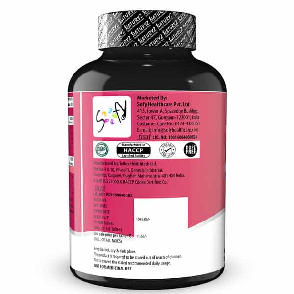 Naturyz Triple Strength L-Arginine 3600Mg Pre Workout Supplement For Pump & Performance - 90 Tablets