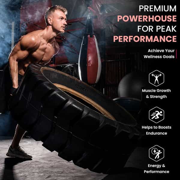 Naturyz Triple Strength L-Arginine 3600Mg Pre Workout Supplement For Pump & Performance - 90 Tablets