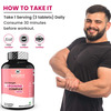 Naturyz Triple Strength L-Arginine 3600mg Pre Workout Supplement For Pump & Performance - 90 Tablets