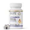 Inlife Vitamin D3 600 Iu Cholecalciferol Supplement With Coconut Oil For Men & Women - 60 Capsules