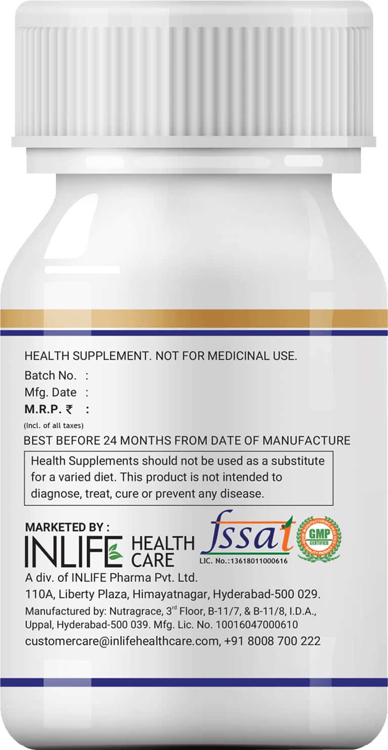 Buy INLIFE VITAMIN D3 600 IU CHOLECALCIFEROL SUPPLEMENT WITH COCONUT