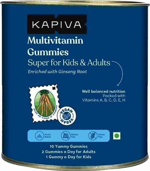 Kapiva Multivitamin Gummies For Kids And Adults (Well Balanced Nutrition) - 10 Gummies