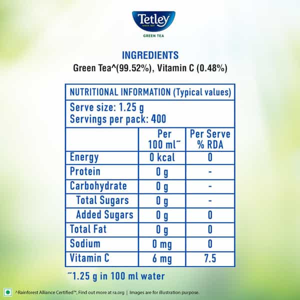 Tetley Green Tea Long Leaf Original 250G