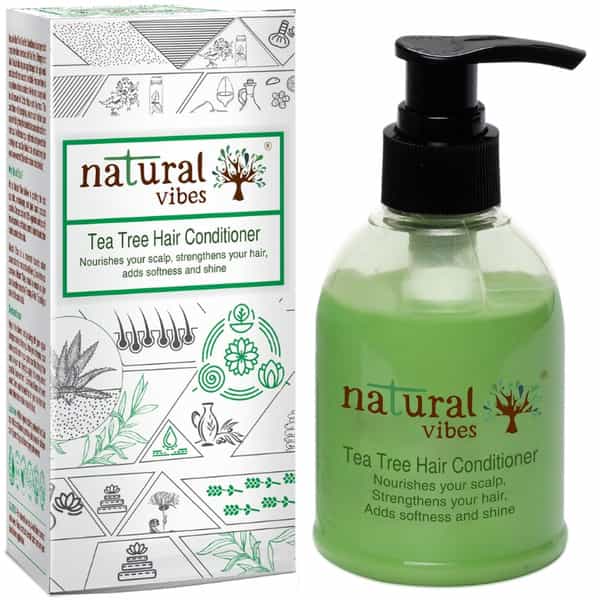 Natural Vibes ~ Ayurvedic Tea Tree Hair Conditioner 150 Ml ~ Nourishes Your Scalp | Strengthens Hair