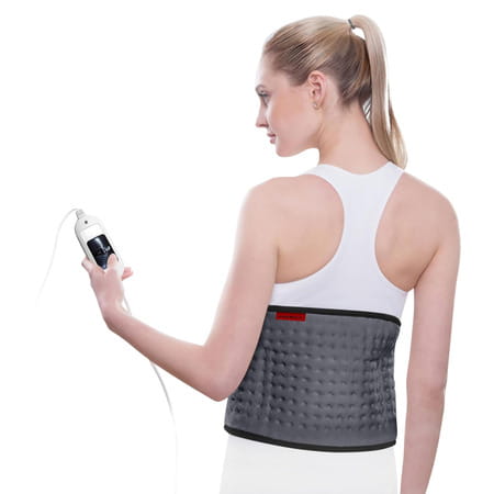 Addmax Orthopaedic Heating Pad Belt - Electric Heat Therapy For Back Waist Stomach & Pain Relief