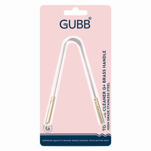 Gubb Tongue Cleaner Metal G+ (With Brass Handle)