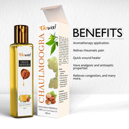 Go Woo 100% Pure Chaulmoogra Carrier Oil For Hair 100 Ml