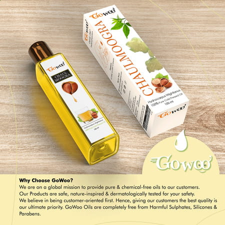 Go Woo 100% Pure Chaulmoogra Carrier Oil For Hair 100 Ml
