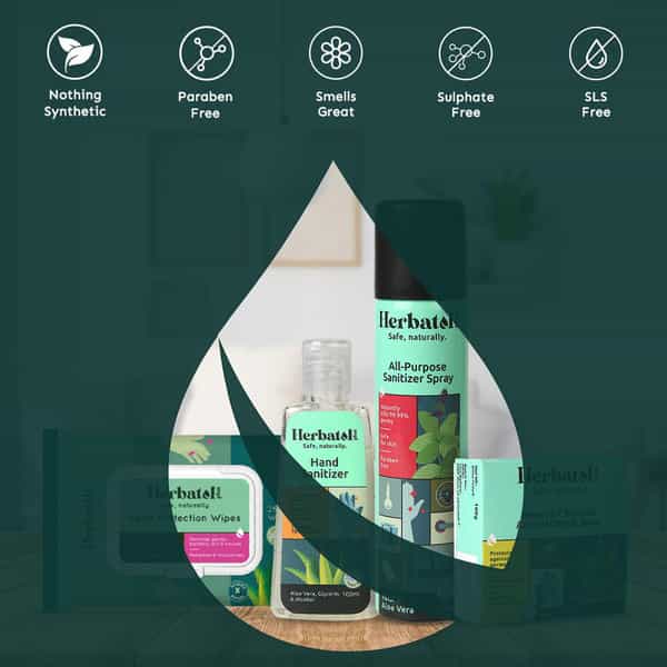 Herbatol Plus Combo Wipes For Personal Body Hygiene Kit