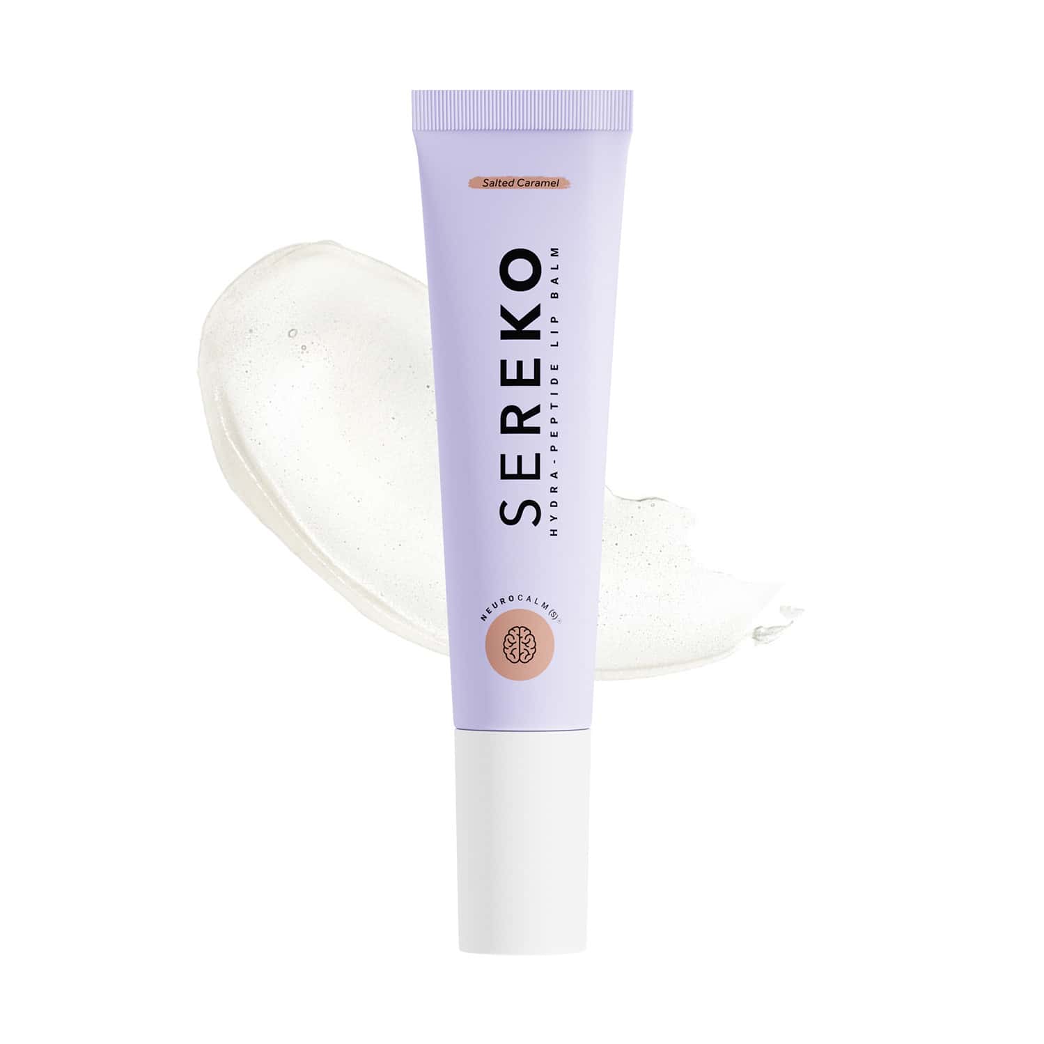 Sereko Hydra Peptide Clear Lip Balm Salted Caramel Dry Lips Flaky Lips Chapped & Rough Lips - 8g