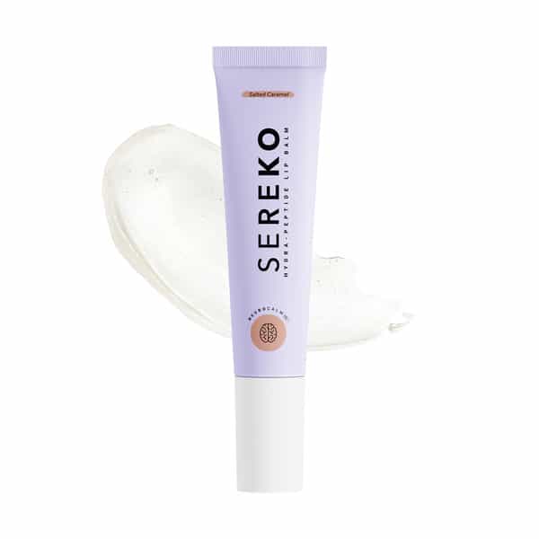 Sereko Hydra Peptide Clear Lip Balm Salted Caramel Dry Lips Flaky Lips Chapped & Rough Lips - 8G