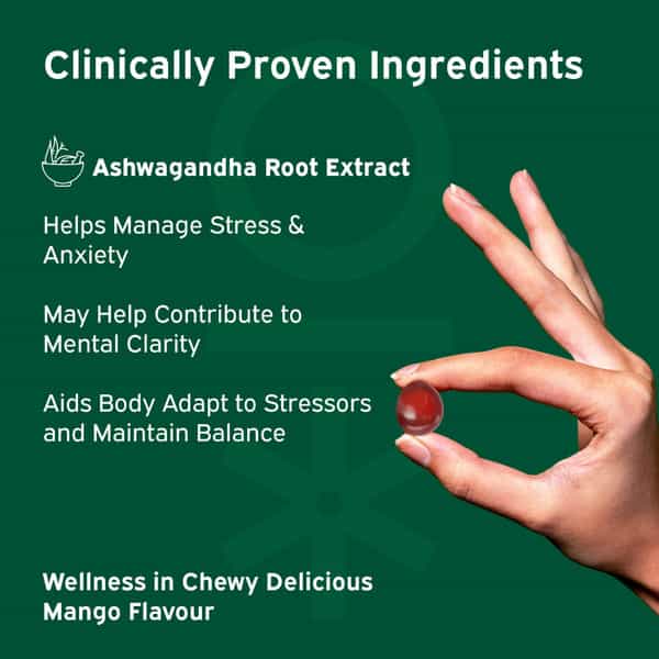Nutriburst Ashwagandha Max Gummies For Managing Stress And Anxiety (30 Gummy)