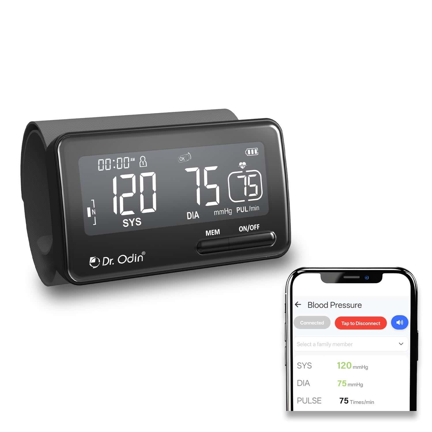 Blood Pressure Monitor Obp201bt With Bluetooth