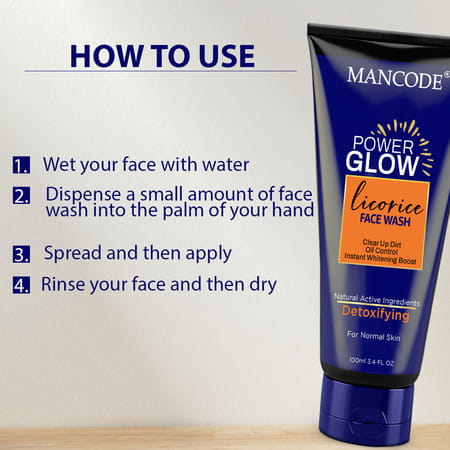Mancode Power Glow Licorice Face Wash 100Ml