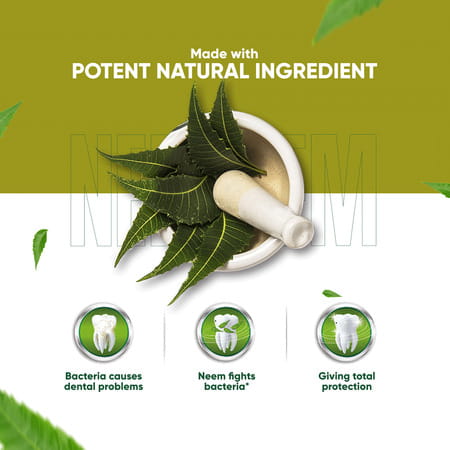 Dabur Herb'L Paste - Neem (200g)- Pack Of 3