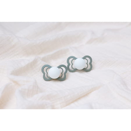 Bibs Couture 2 Pack Latex Size 1 Sage Glow/Cloud Glow - 0+ Months