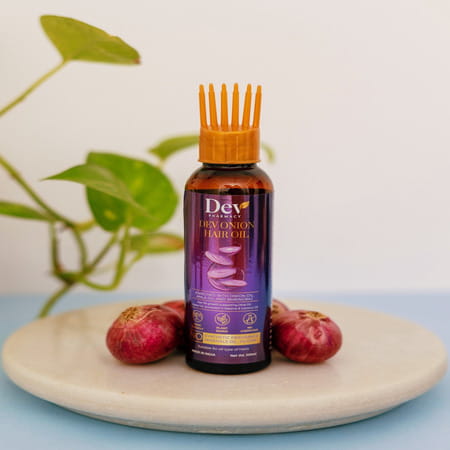 Dev Onion Hair Oil | Herbal Hair Oil For Hair Growth & Reduces Hairfall | 100 Ml