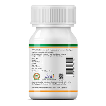 Inlife Prebiotic And Probiotics Forte Supplement For Men & Women-60 Veg Capsules