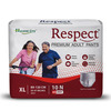 Respect Unisex Adult Diaper Pants Style| 10-12 Hour Leakage Protection (Xl - 10 Count | 35-47 Inches