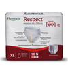 Respect Unisex Adult Diaper Pants Style| 10-12 Hour Leakage Protection (Xl - 10 Count | 35-47 Inches