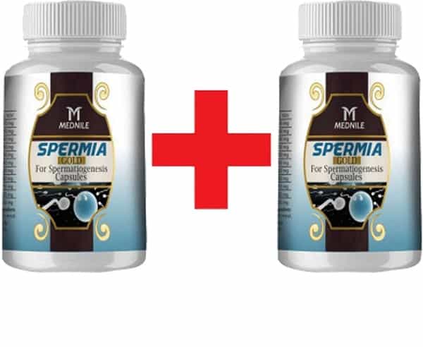 Mednile Spermia Gold Capsule {Buy 2 Get 1 Free}(60Caps Pack Of 2) Physical Strength Stamina In Men