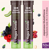 Vegan Greens Skin Radiance Japanese Glutathione 500Mg +11 Key Ingredient. 50 Efferve. | Lemon Ginger