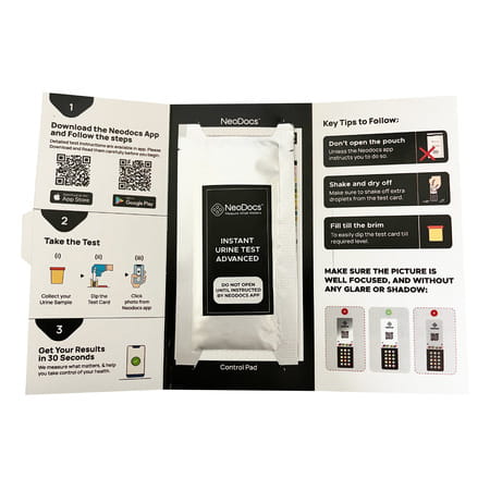 Neodocs Advanced Urine Test Kits |Track 15 Parameters | Pack Of 3