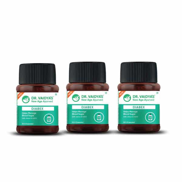 Dr. Vaidya's Diabex -30 Capsules - Pack Of 3