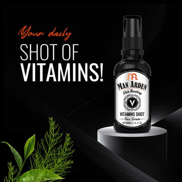 Man Arden Fabulous Skin Care Combo-Sunscreen 100Ml Vitamin Face Serum 30Ml Detan Scrub 100Ml