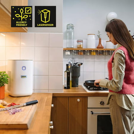 Karcher Af20 Air Purifier | Dual H13 Hepa & Activated Carbon Filters | 430 Sq. Ft Coverage
