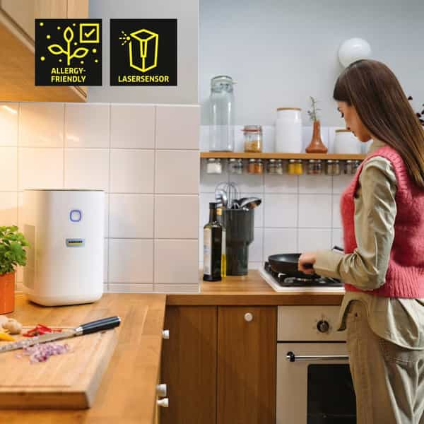 Karcher Af20 Air Purifier | Dual H13 Hepa & Activated Carbon Filters | 430 Sq. Ft Coverage