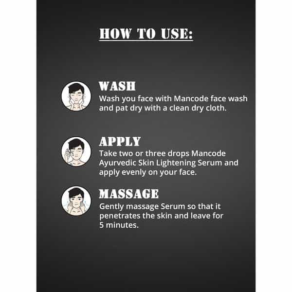 Mancode Ayurvedic Skin Lightening Serum (50Ml)