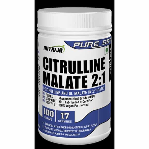 Nutrija-Citrulline Malate- 100 Grams (Tangy Orange)