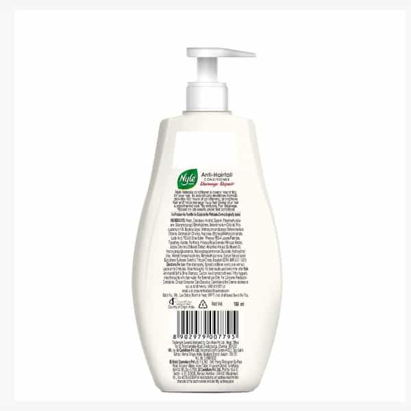 Nyle Naturals Damage Repair 100 Hours Conditioning Anti Hairfall Conditioner,Strengthens Hair, 180Ml