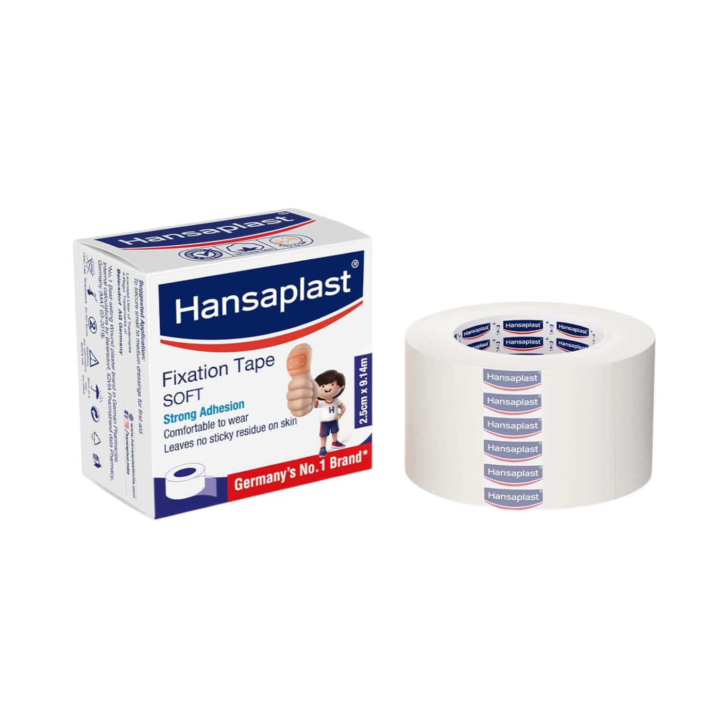 Hansaplast Fixation Tape Soft 1.25 Cm X 9.14 M 1 Unit