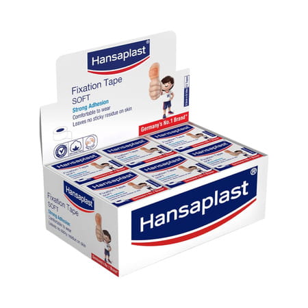 Hansaplast Fixation Tape Soft 1.25 Cm X 9.14 M 1 Unit
