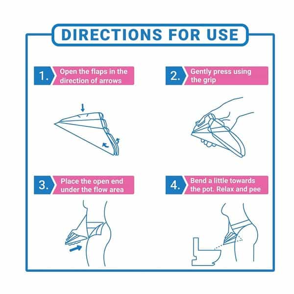 Sanfe Stand And Pee Disposable Female Urination Device For Women - 70 Funnels