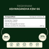 Rasayanam Ashwagandha Ksm-66 Capsules For Stress | Energy & Recovery (60 Capsules | Pack Of 1)