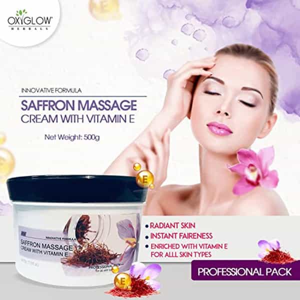 Oxyglow Herbals Papaya Face Massage Cream- Enriched With Vitamin E | 100 Gm