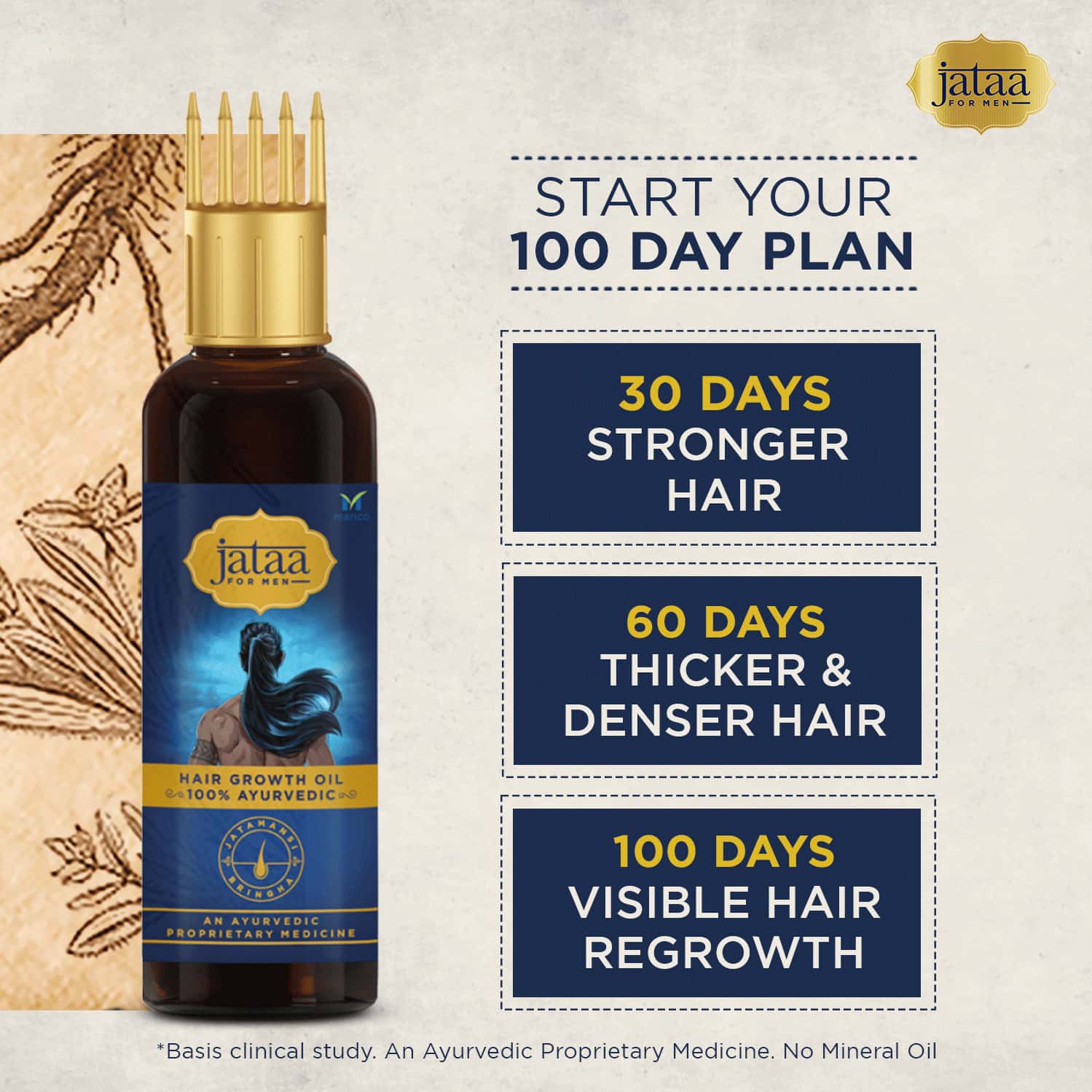 Buy MARICO JATAA FOR MEN HAIR GROWTH OIL 100 AYURVEDIC OIL 200ML