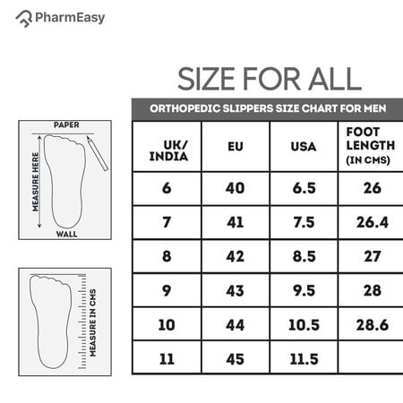 Pharmeasy Diabetic & Orthopedic Slippers -Men Brown- Size Uk-09