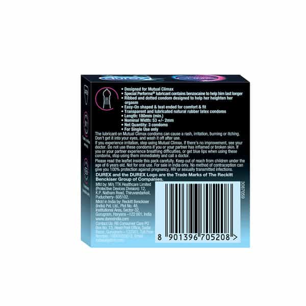 Durex Condoms Mutual Climax - 3S