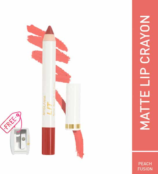 Myglamm Lit Matte About It Lip Color-Peach Fusion