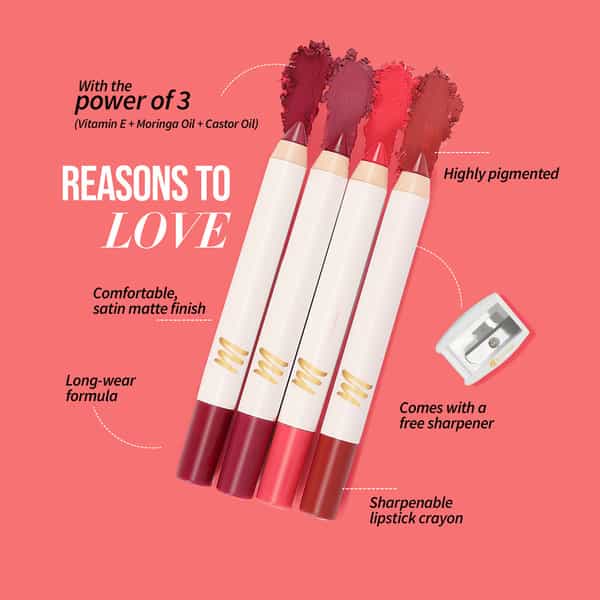 Myglamm Lit Matte About It Lip Color-Peach Fusion