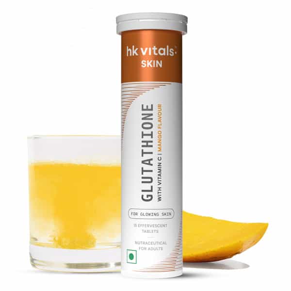 Hk Vitals Glutathione (Mango | 15 Tabs) | With Vitamin C & E | For Skin Glow & Hydration