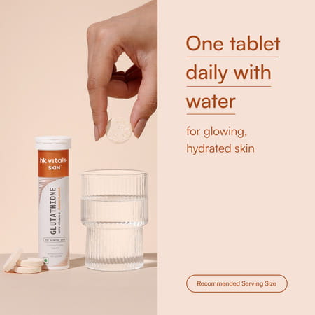 Hk Vitals Glutathione (Mango | 15 Tabs) | With Vitamin C & E | For Skin Glow & Hydration